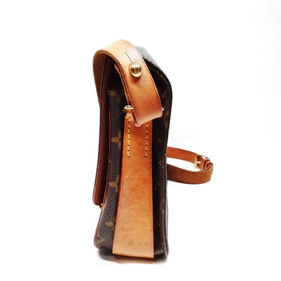 Authentic Louis Vuitton Cartouchiere MM Monogram Shoulder Bag LCMON200-120125 - Picture 3 of 9